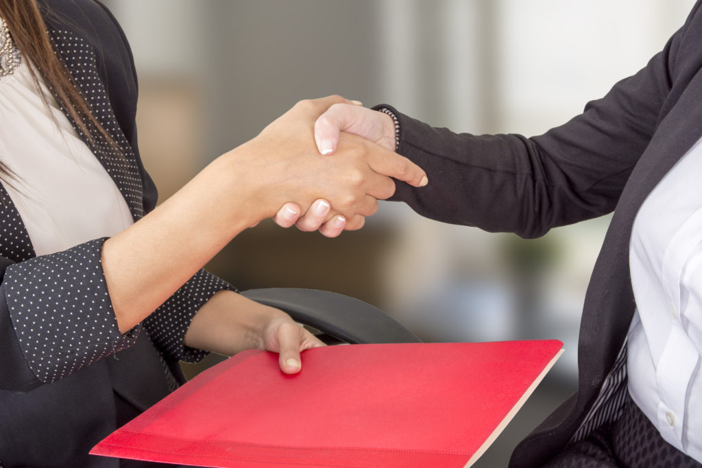 handshake in business meeting